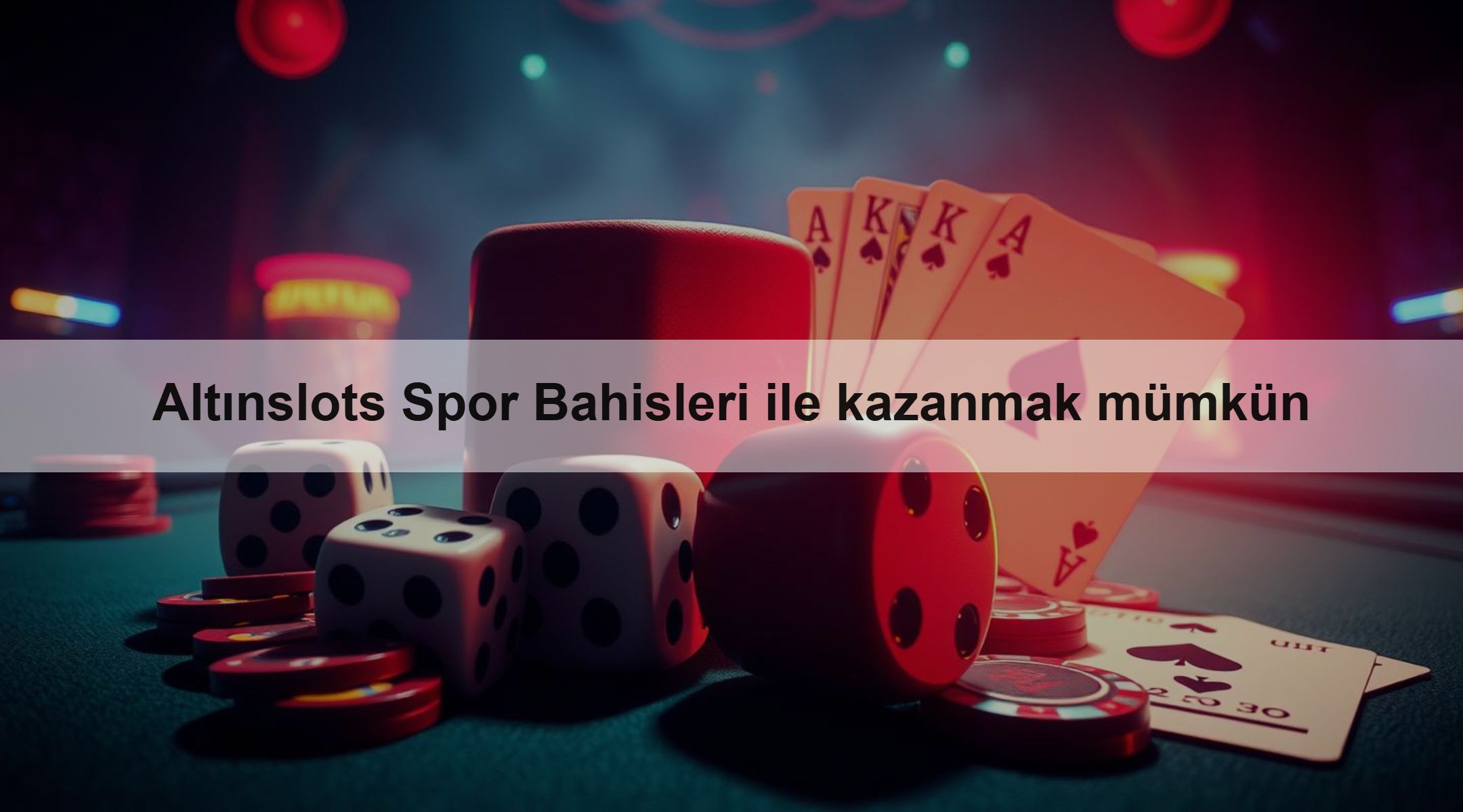 Altınslots Spor Bahisleri ile kazanmak mümkün