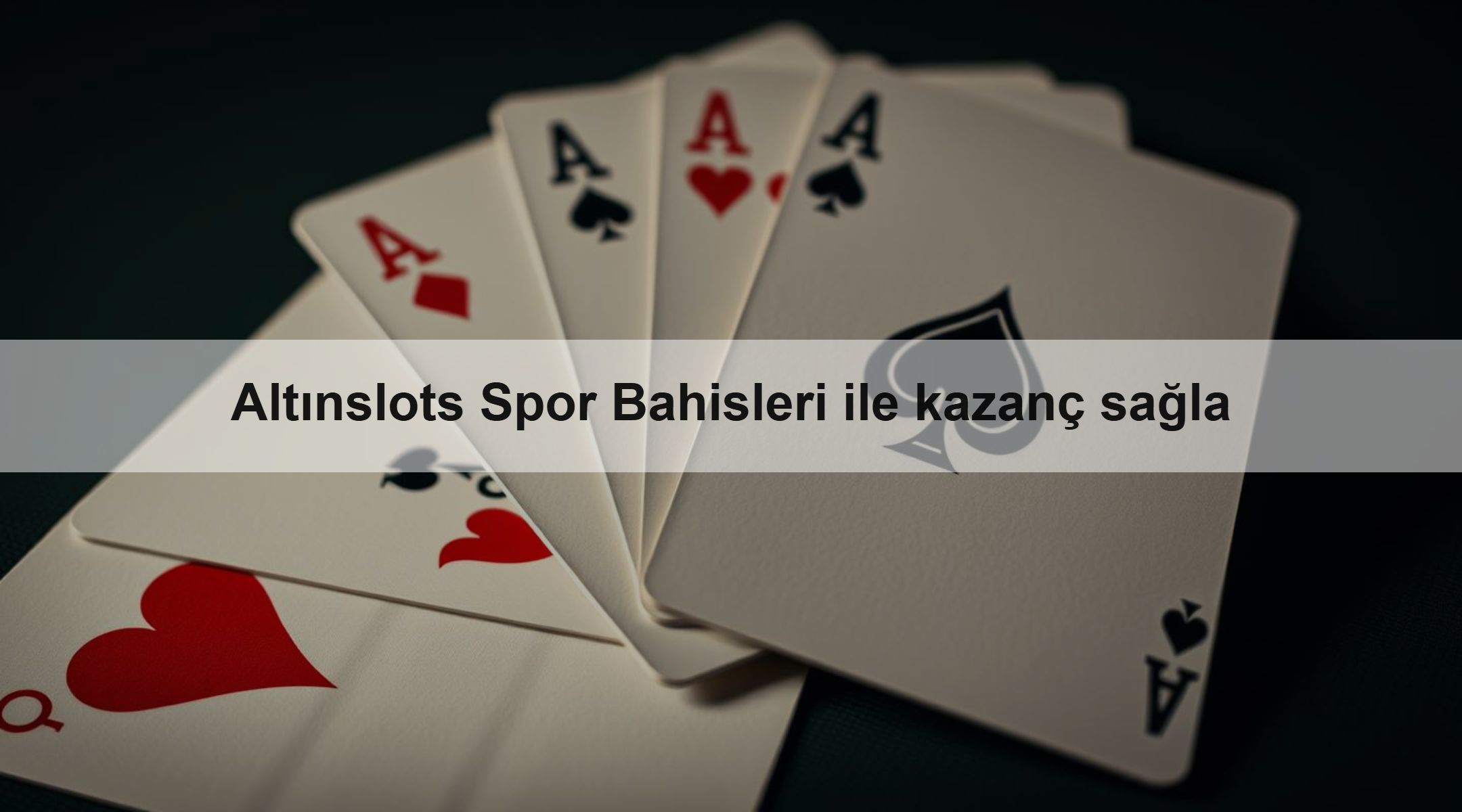 Altınslots Spor Bahisleri ile kazanç sağla